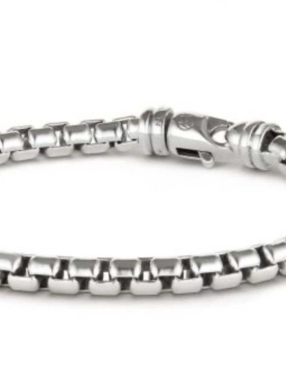 David Yurman Sterling Silver Women’s Box-Link Bracelet - 7” - Picture 2 of 10